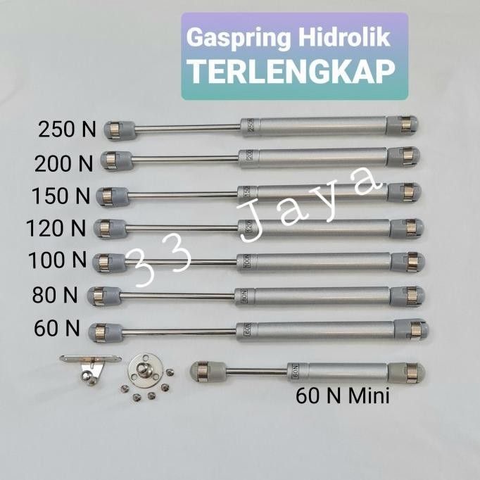 [TERLARIS] Gaspring Hidrolik Lemari Furniture TERLENGKAP - 100 N 10 kg[TERLARIS ]