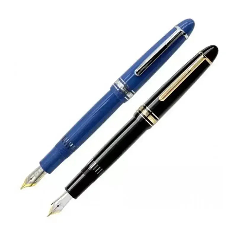 

Boutique 146/145 MB Glacier Blue Series fountain pen ef Ballpoint Unique Fine Sculpture Hat Advanced Resin Gift Pen Stationery