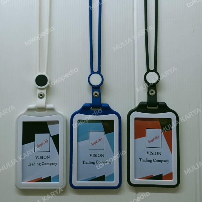 

Promo Set TALI ID Rubber Plus Card Holder Transparan 2 Side Elegan / pcs
