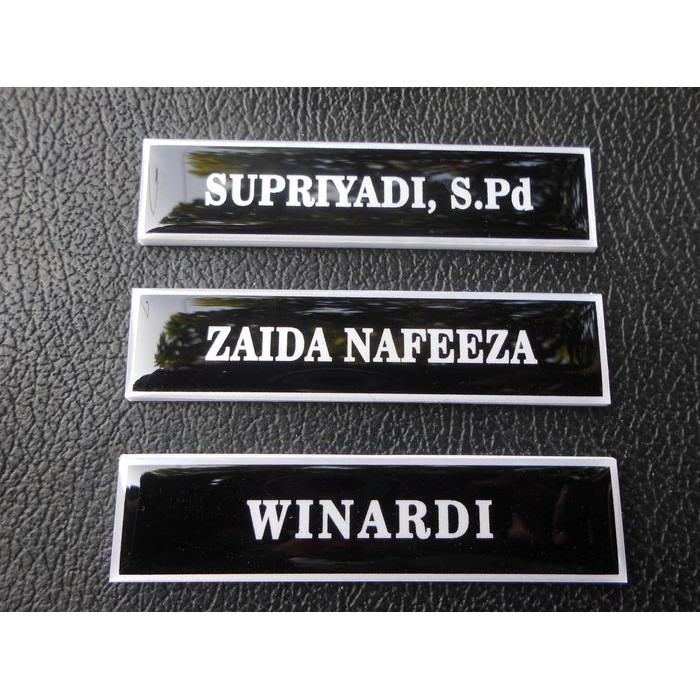 

Promo Name Tag - Papan Nama Dada - Pin Resin - Akrilik + resin - Acrylic
