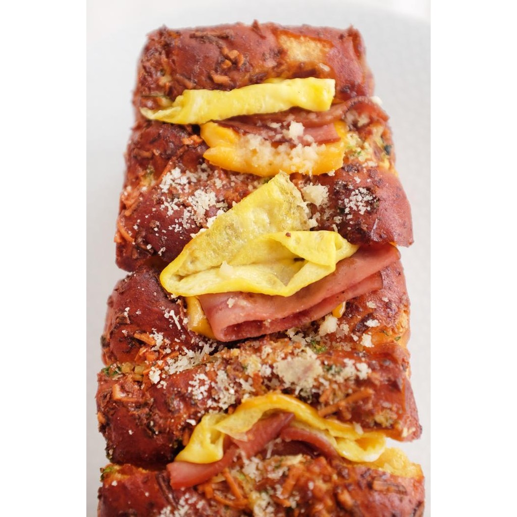 

Ham, Cheese and Egg Bread Roti Sobek Ham Telur Keju