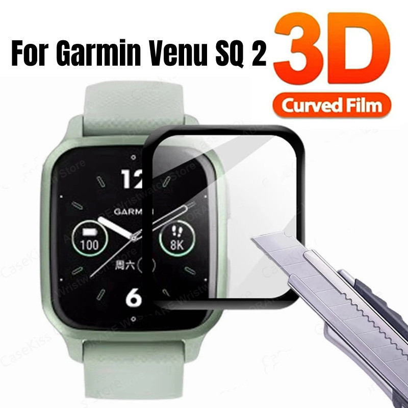 2PCS Screen Protector for Garmin Venu SQ 2 Tempered Soft Glass 3D Curved Film For Garmin Venu SQ2 ve