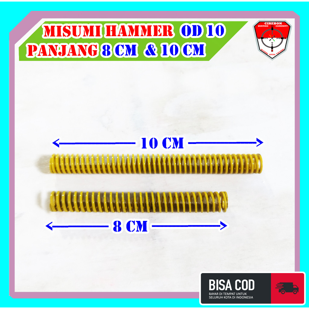 

per misumi hammer od 10 panjang 8 & 10 cm swf kuning #n6