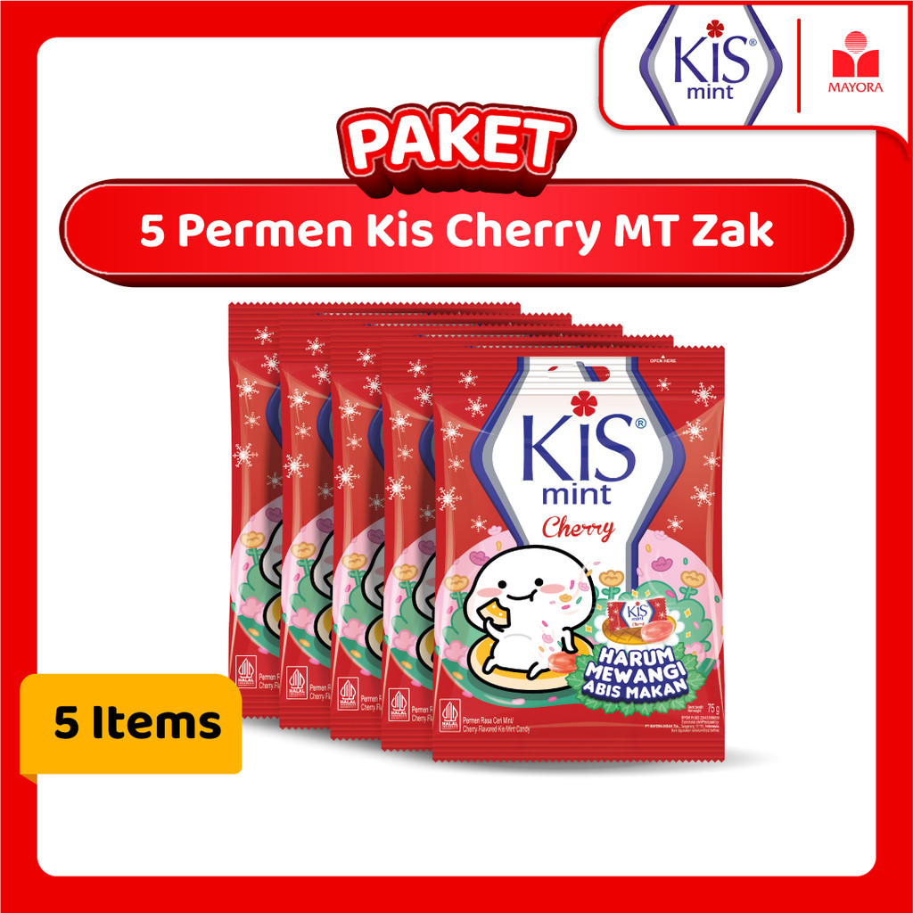 

Paket 5 Permen Kis Cherry MT Zak