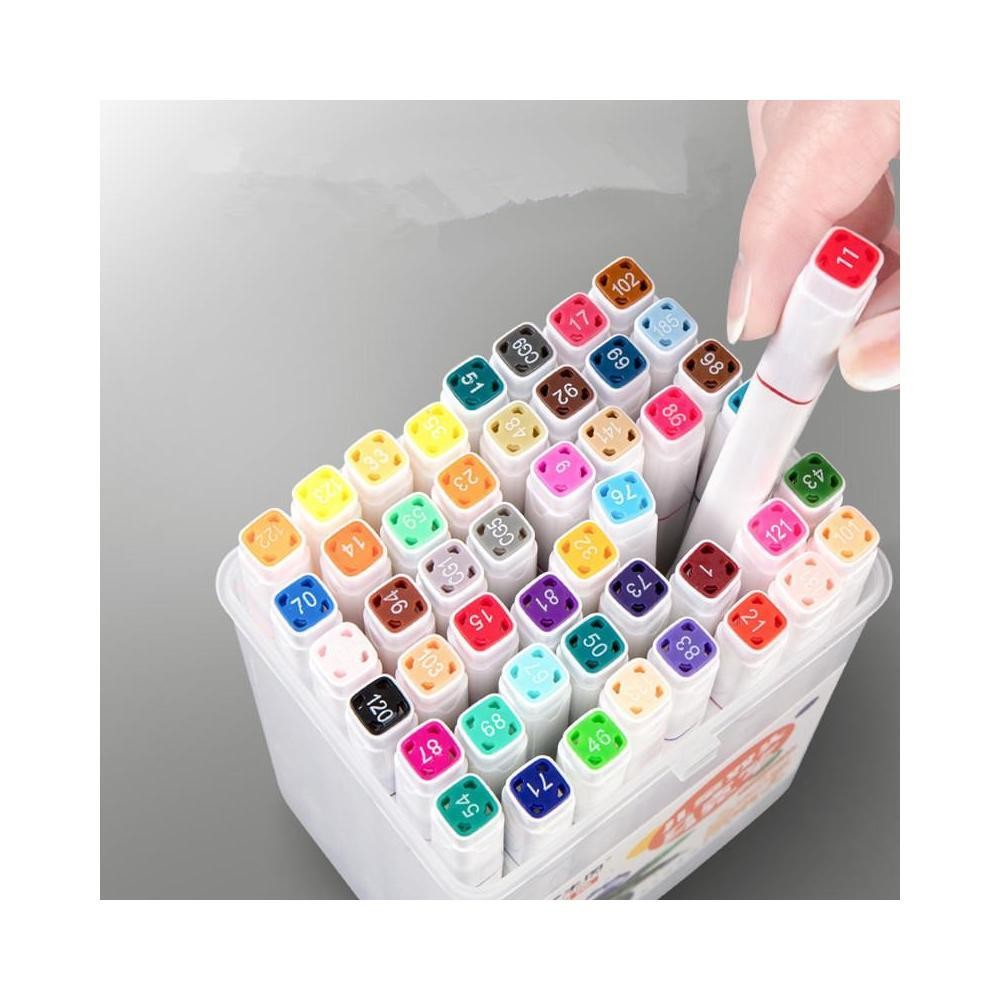

18 Color Acrylic Coloring Pen Based Sketch Felt-Tip Oily Twin Brush Art Supplies School Art Supplies Drawing Manga Stationery