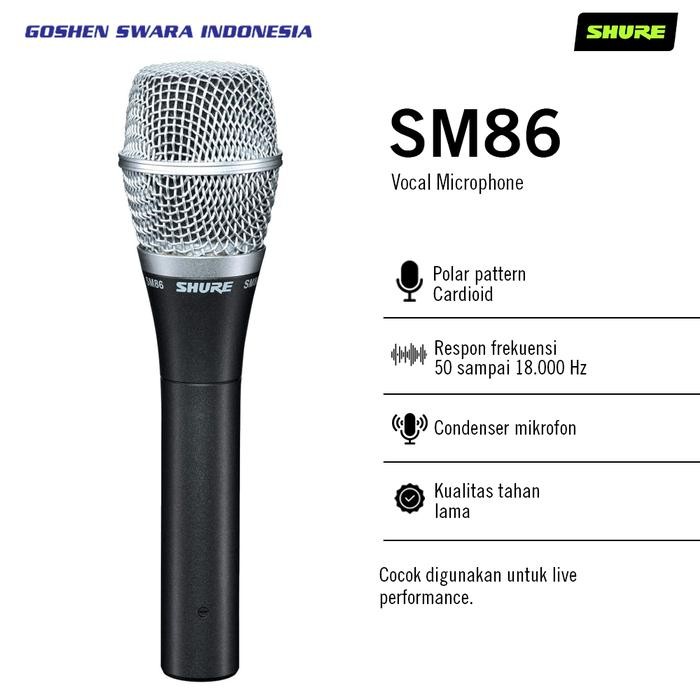 SHURE SM86, Condenser Vocal Microphone