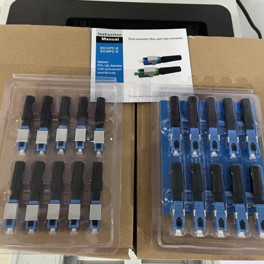 SC UPC FTTH Konektor Fiber Optic SC / UPC SC Fast Connector