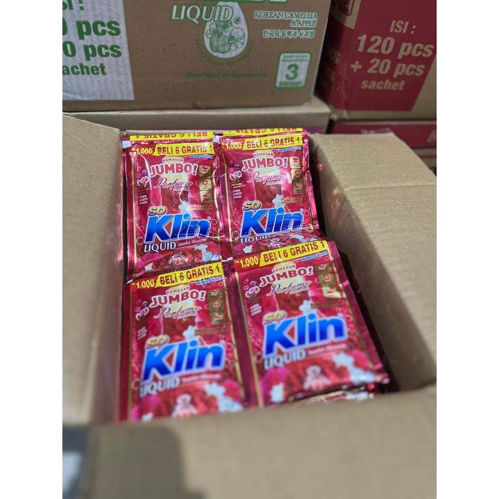 

42 SACHET SOKLIN LIQUID JUMBO 1000 TERMURAH