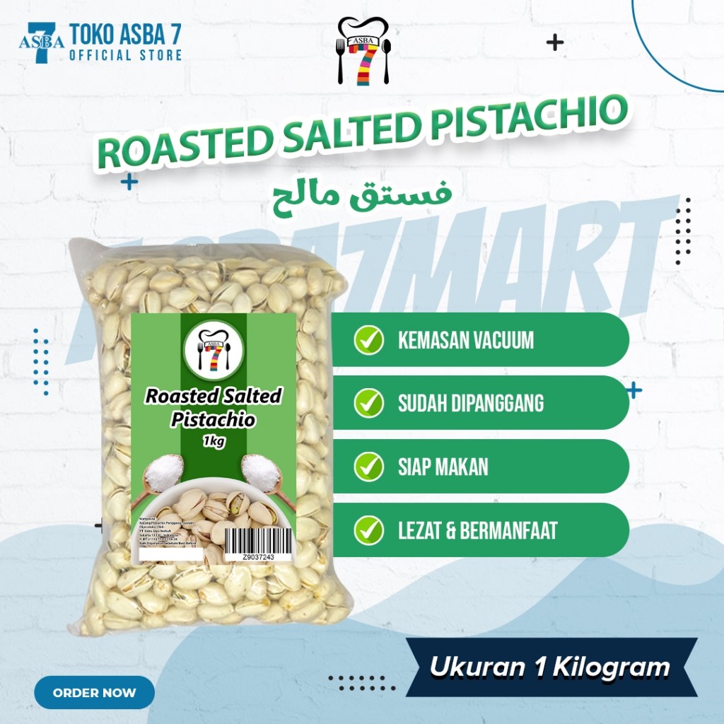 

ASBA KACANG PISTACHIO PANGGANG / ROASTED SALTED PISTACHIO