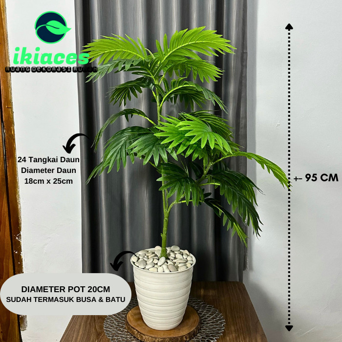 NEW PRODUK DAUN PALEM JUMBO PLASTIK POHON PLASTIK HIASAN SUDUT RUMAH DEKORASI BUNGA ARTIFICIAL MURAH