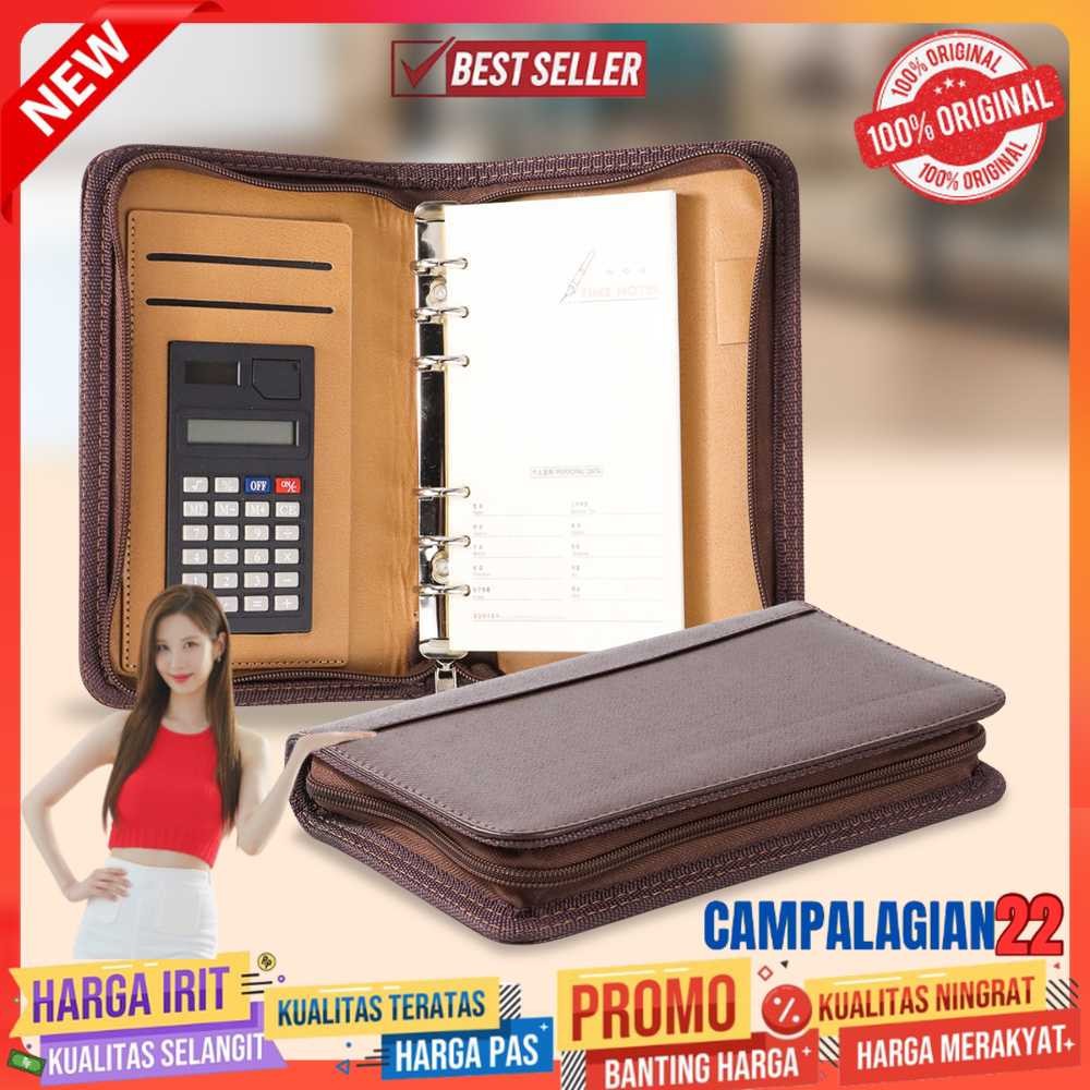 

Buku Catatan Note Cover Kulit Sintetis dengan Kalkulator - Y8302