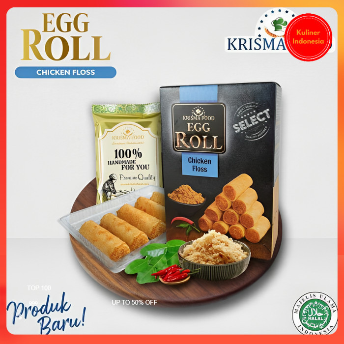 

Semprong Gulung Egg Roll Krisma Food Rendang dan Chicken floss