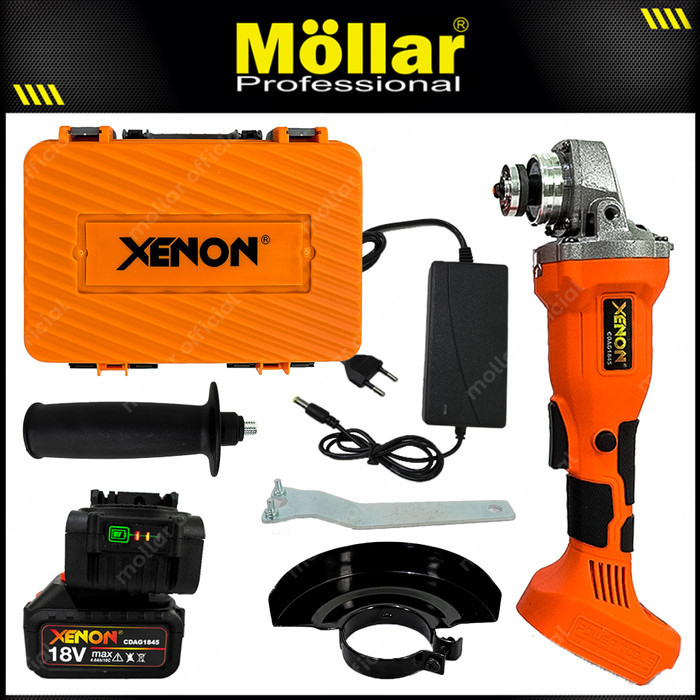 XENON GERINDA LISTRIK 18V CORDLESS CDAG1845 – TOKO NEXTOOLS