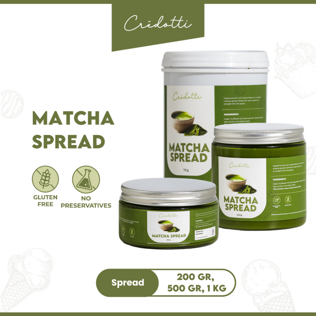 

CREDOTTI Matcha Spread Selai 200 gr - 1 Kg