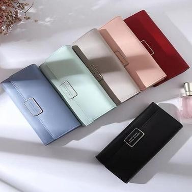 TERBARU Dompet Wanita kulit Panjang Lipat - DOMPET WANITA FOREVER YOUNG 107 - Merah