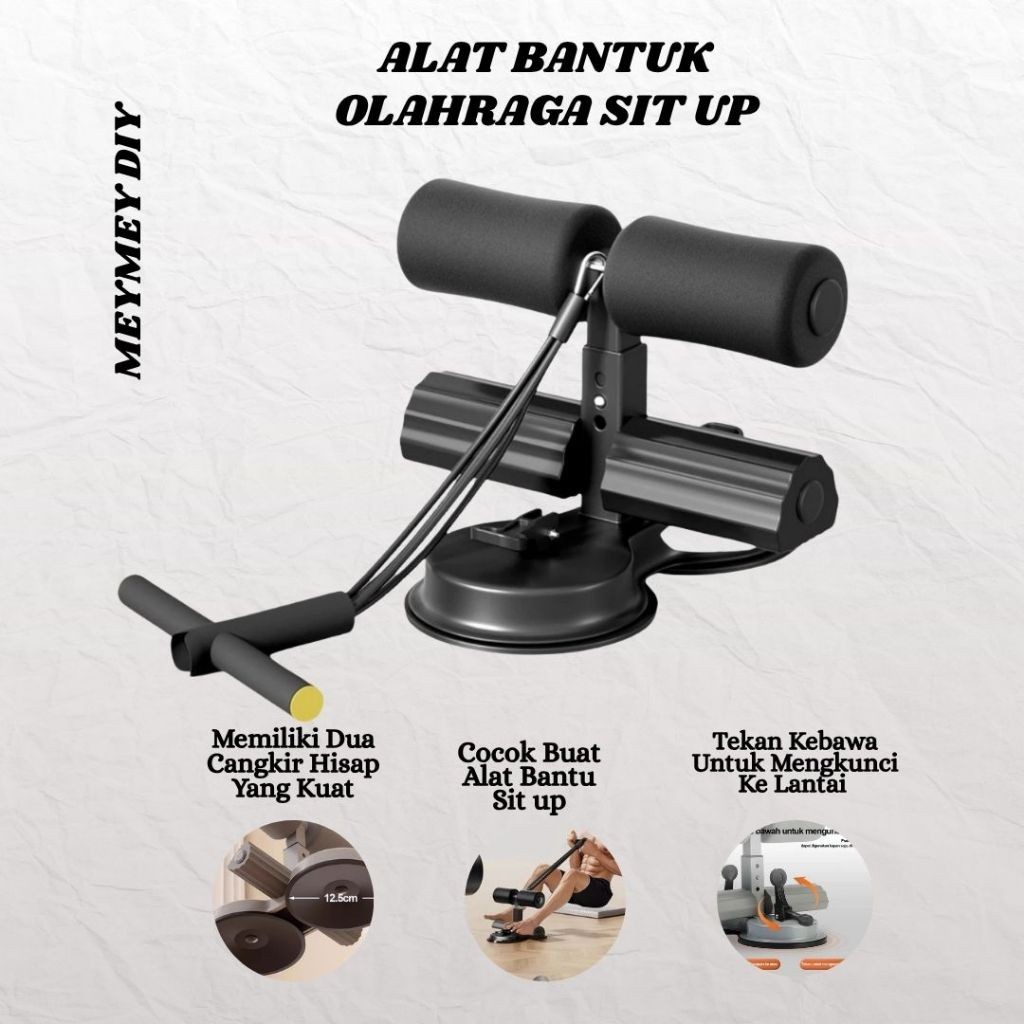 MEYMEY DIY Alat Olahraga Latihan Sit Up Alat Olahraga Bantu Duduk 2 kaki| alat olahraga rumah