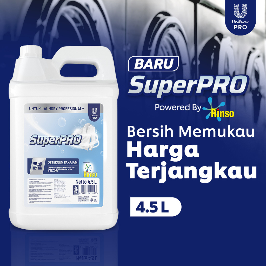 Rinso Superpro Deterjen Matic Cair Jerigen 4500ML