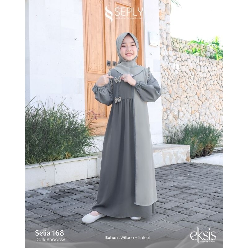 SEPLY SELIA 168 GAMIS ANAK SET HIJAB [PROMO]