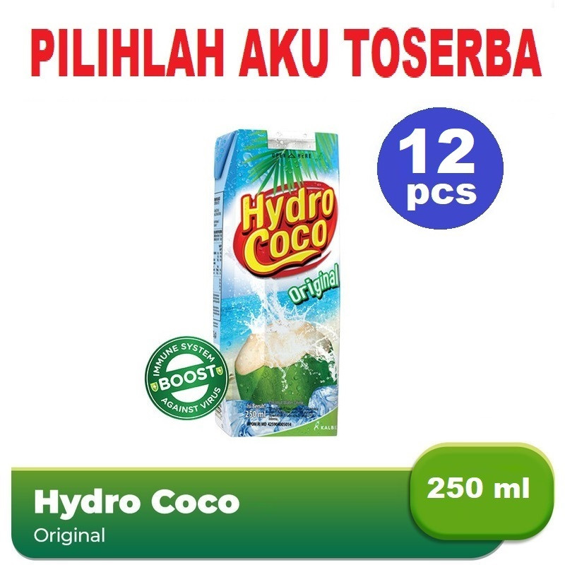 

Hydro Coco 250ml Air Kelapa - ( HARGA 12 PCS )