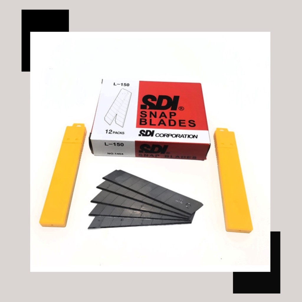 

Refill Isi Cutter Besar L150 - 5 Pcs Mata Cutter 60 Derajat Tajam dan Awet
