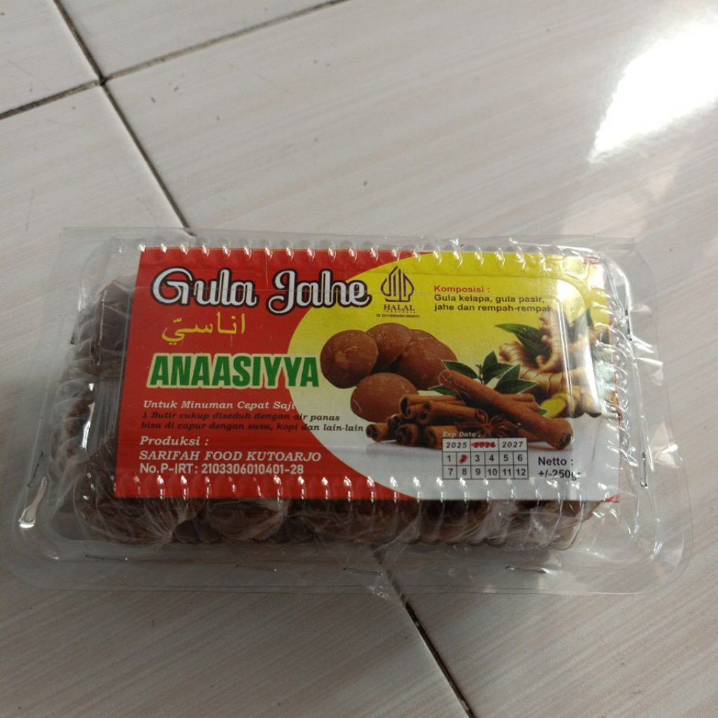 

GULA JAHE ANAASIYYA 250gr GULA HERBAL MINUMAN CEPAT SAJI