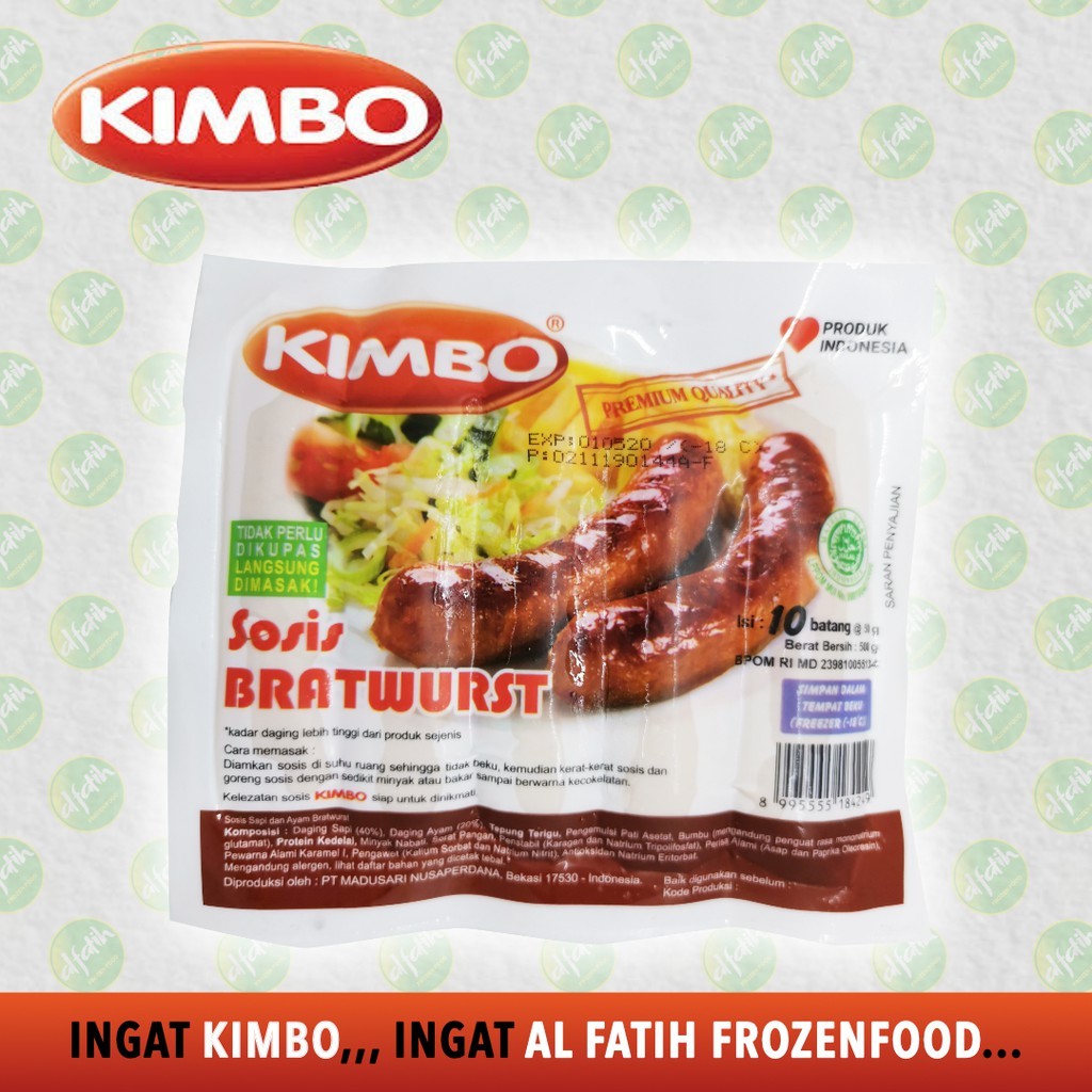 

KIMBO SOSIS SAPI BRATWURST ISI 10 500 GR