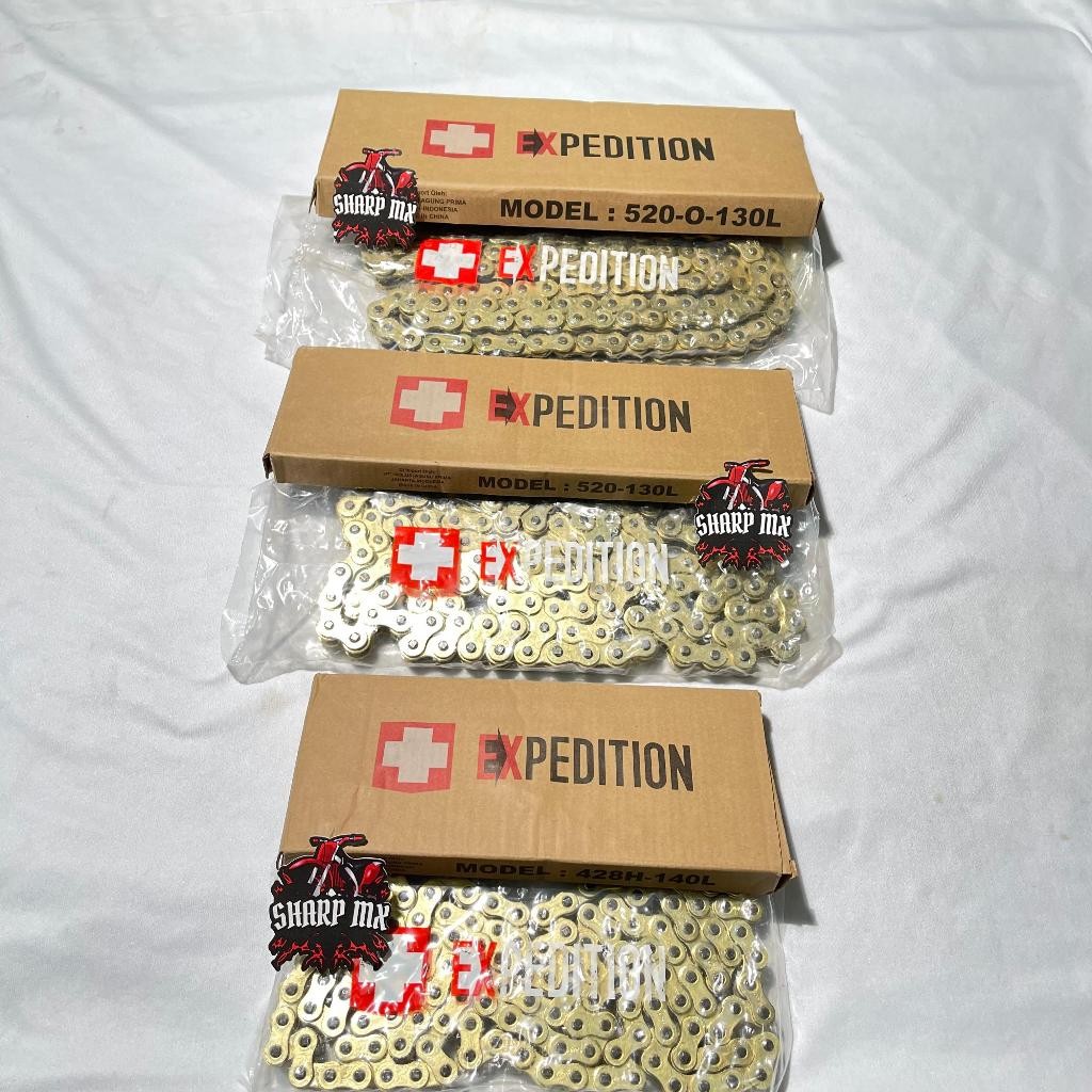 Rantai EXPEDITION 428-140L Gold 520-130 Gold  520-130 O Ring gold