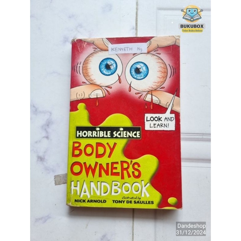 Horrible Science - Body Owner's Handbook - Novel Anak Bekas Preloved