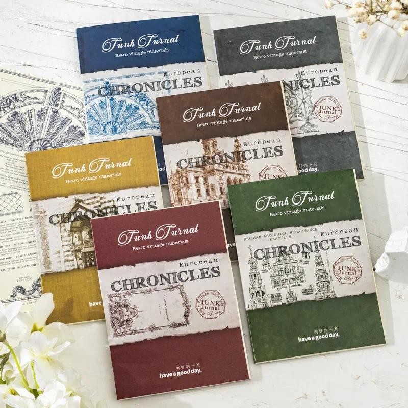 

30 pcs Vintage European travel architecture series material paper Creativity Collage Scrapbooking Background paper