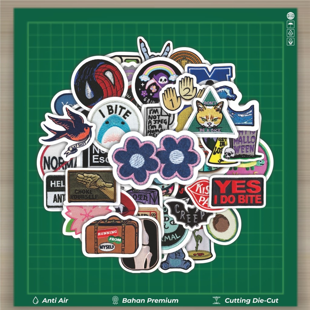 

HOT 50 PCS STIKER Stiker Patch V22 Stiker Fashion Cars Decal Dingin Kartu Album Custom Vinyl Anti Air- Sticker Aesthetic Buku Journal Koper Casing HP Tablet Laptop Helm Motor Botol Minum