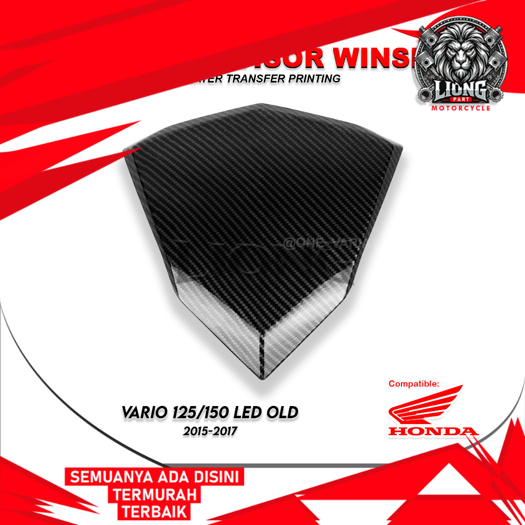 LIONGPART - VISOR VARIO 125 LED OLD / VARIO 150 LED OLD VISOR CARBON WINSHIELD