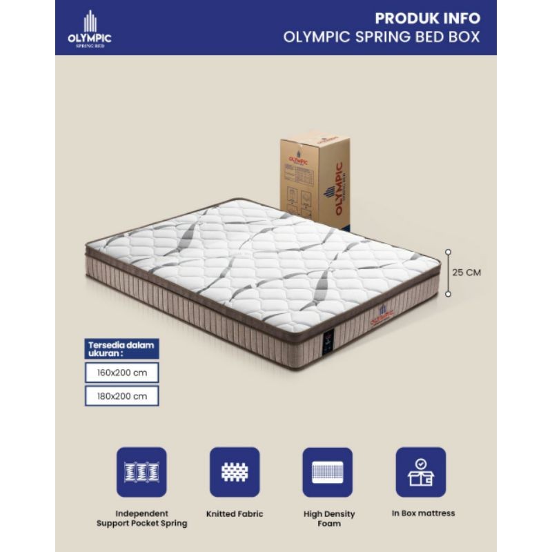 Kasur Springbed INTHEBOX OLYMPIC -180x200x25 cm