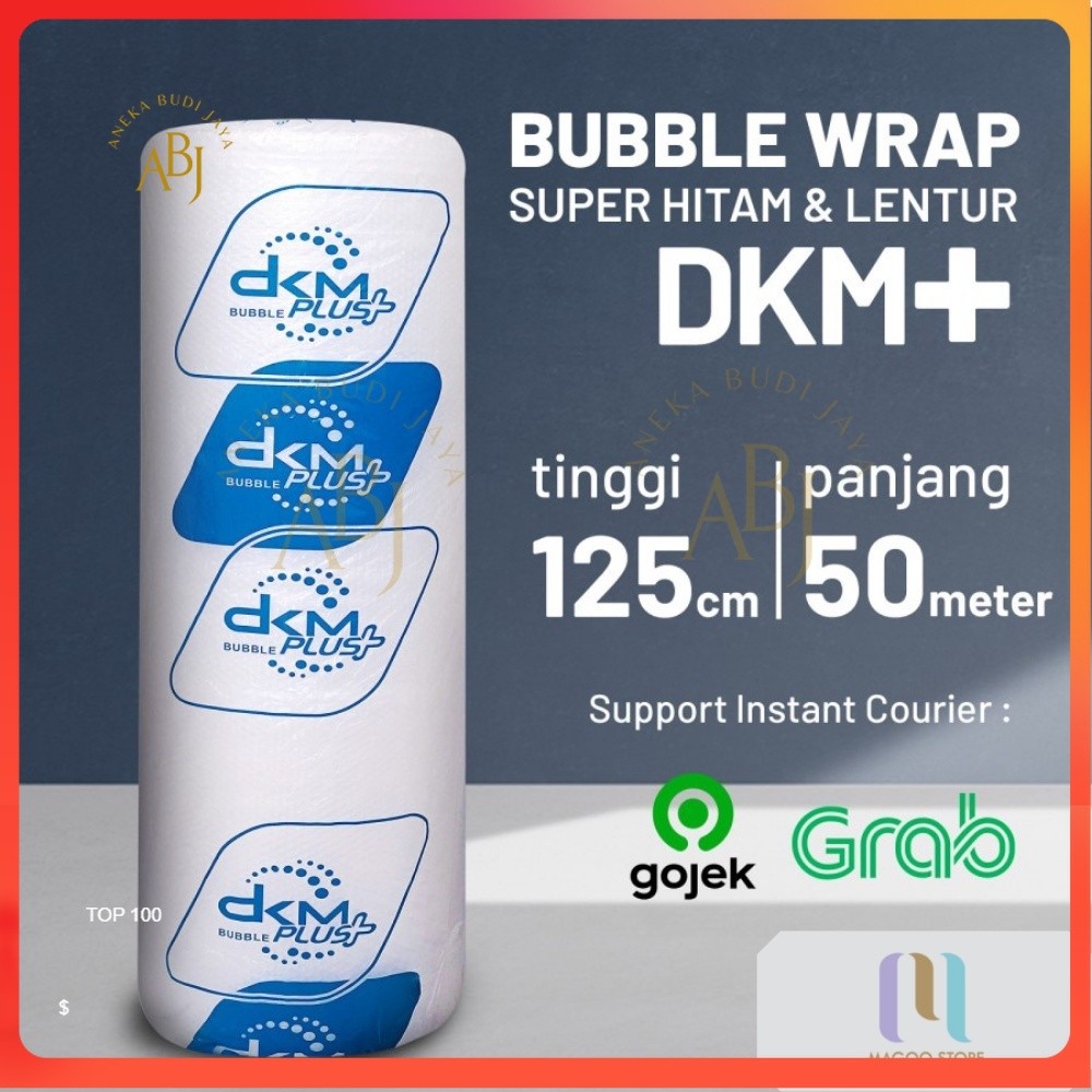 

Paling Bagus - PLASTIK BUBBLE WRAP BIRU (Merk DKM, 125cm x 50m) -
