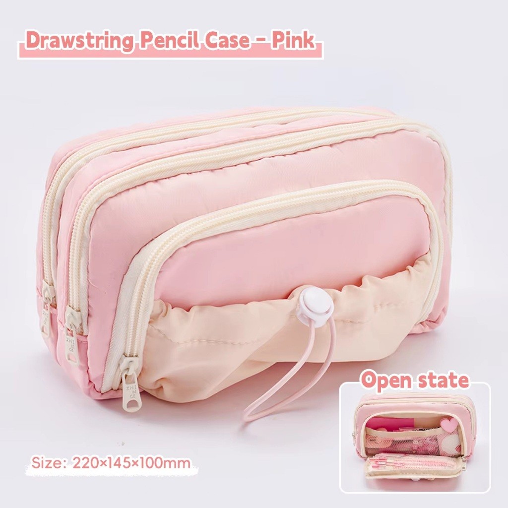 

Tenpat pensil Alat Tulis Siswa Aesthetic Besar Kapasitas Pensil Jendela Case Simple Estetik Kotak Multifungsi