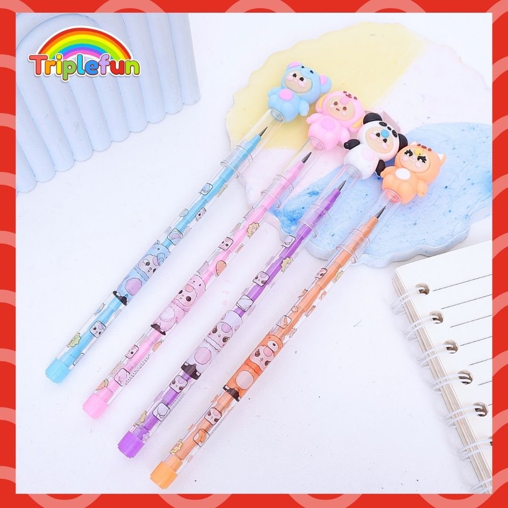 

Pensil Susun / Peluru Baby Three Cry Baby Lucu Imut Grosir Bisa COD Lantu Bisa Di Refill