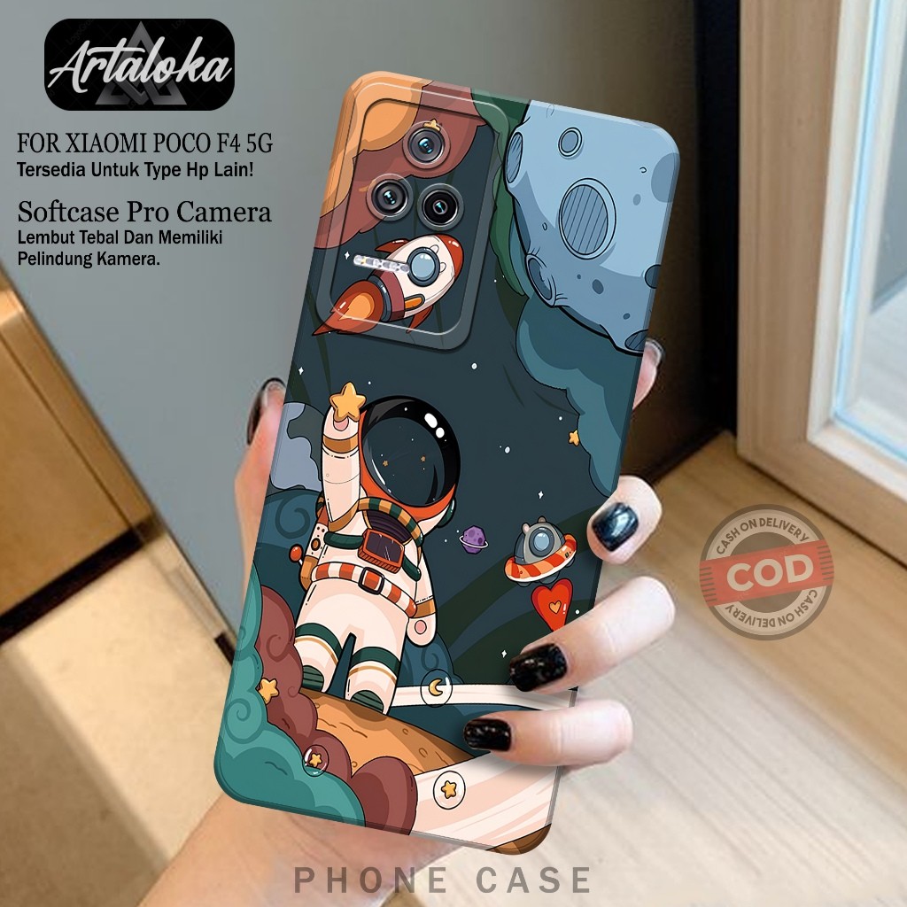 Softcase Hp Xiaomi Poco F4 5G Fashion Case Astronod Case Poco F4 5G Silikon TPU Pro Camera Casing Po