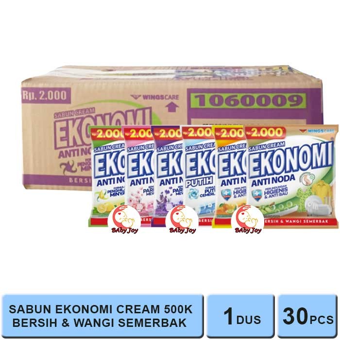 1 DUS ISI 30 PCS SABUN COLEK EKONOMI 500K / SABUN CREAM EKONOMI 500K
