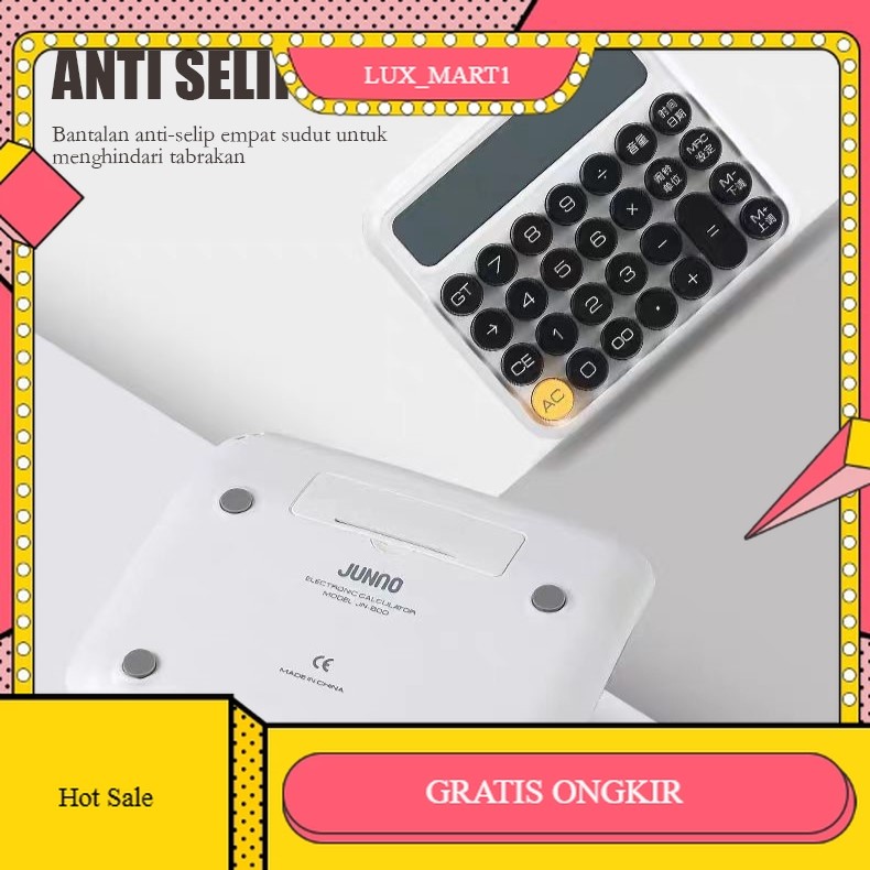 

【LUX_M1】FLASH SALE!! Kalkulator Warna Permen 12 Digits Layar Led Besar JUNNO Candy Color Calculator