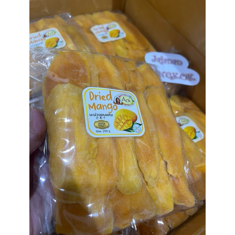 

New Dry Mango Thailand AOI 250gram READY Dried Mango Original BangkokPremium