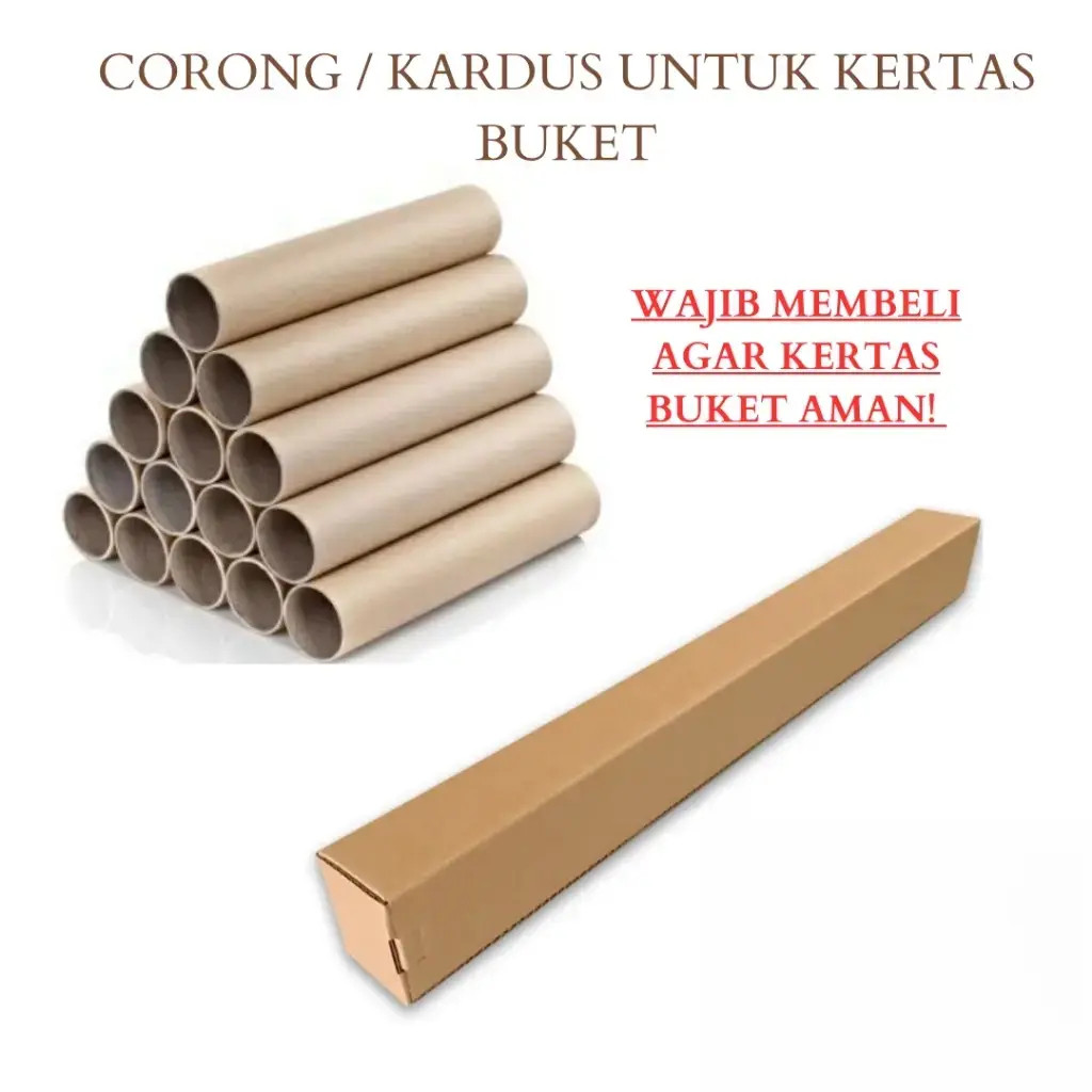 

CORONG KARDUS untuk Kertas Buket SUPAYA AMAN !!