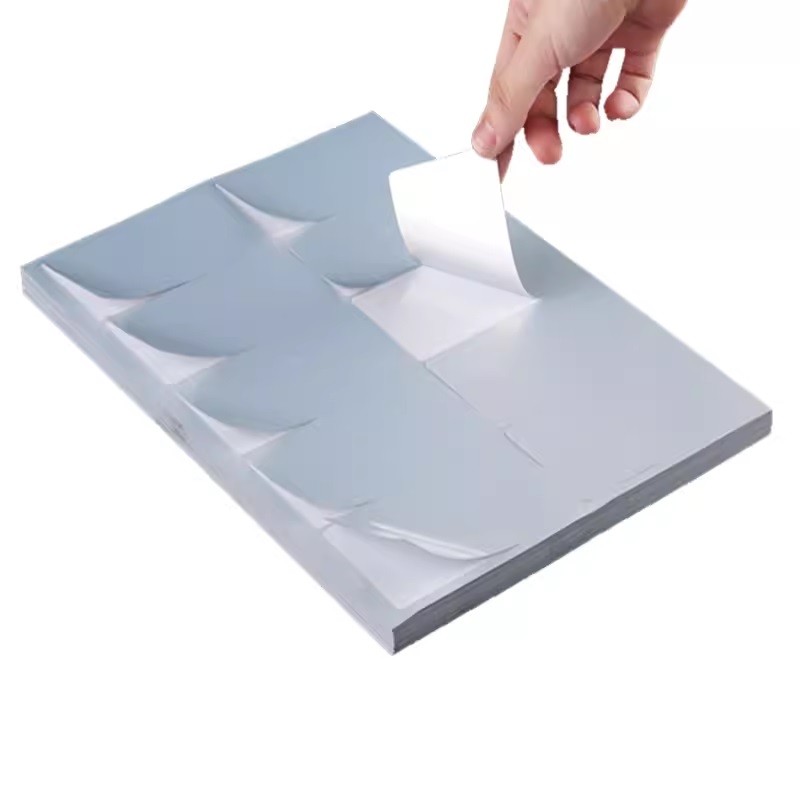 

10 Sheets A4 PET Matte Silver sticker labels A4 sheet Self Adhesive Label Sticker Printer paper for Laser Printer