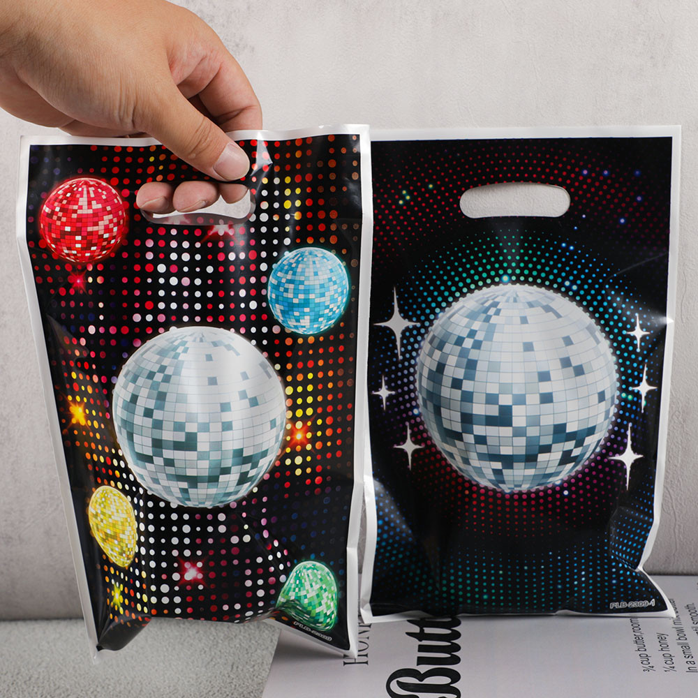 

20Pc Mirror Music Disco Ball Gift Packing Bags Cookie Candy Bag for 70s Disco Theme Birthday Party Favors Bag Decoration