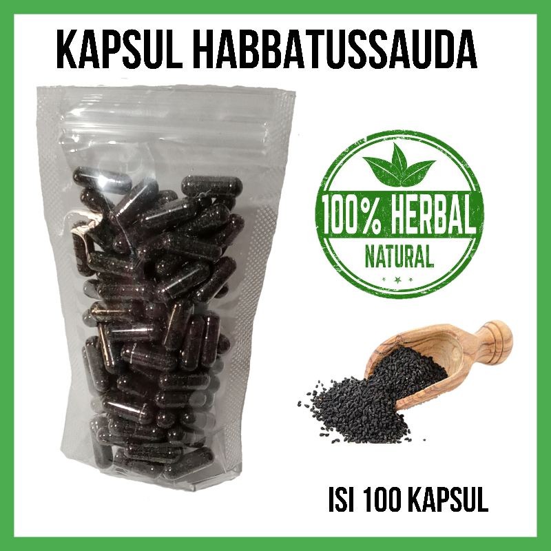 Kapsul Habbat Isi 100 Asli. Alami. Berkhasiat