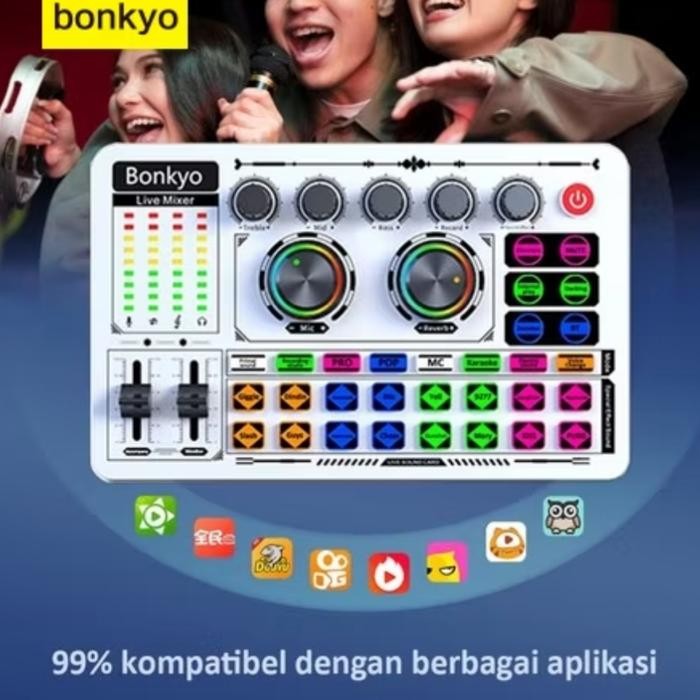 Bonkyo Soundcard F999 soundcard putih