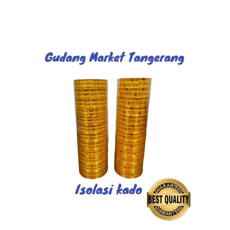 

Isolasi Kado GOAL TAPE 1/2 INCH Bening