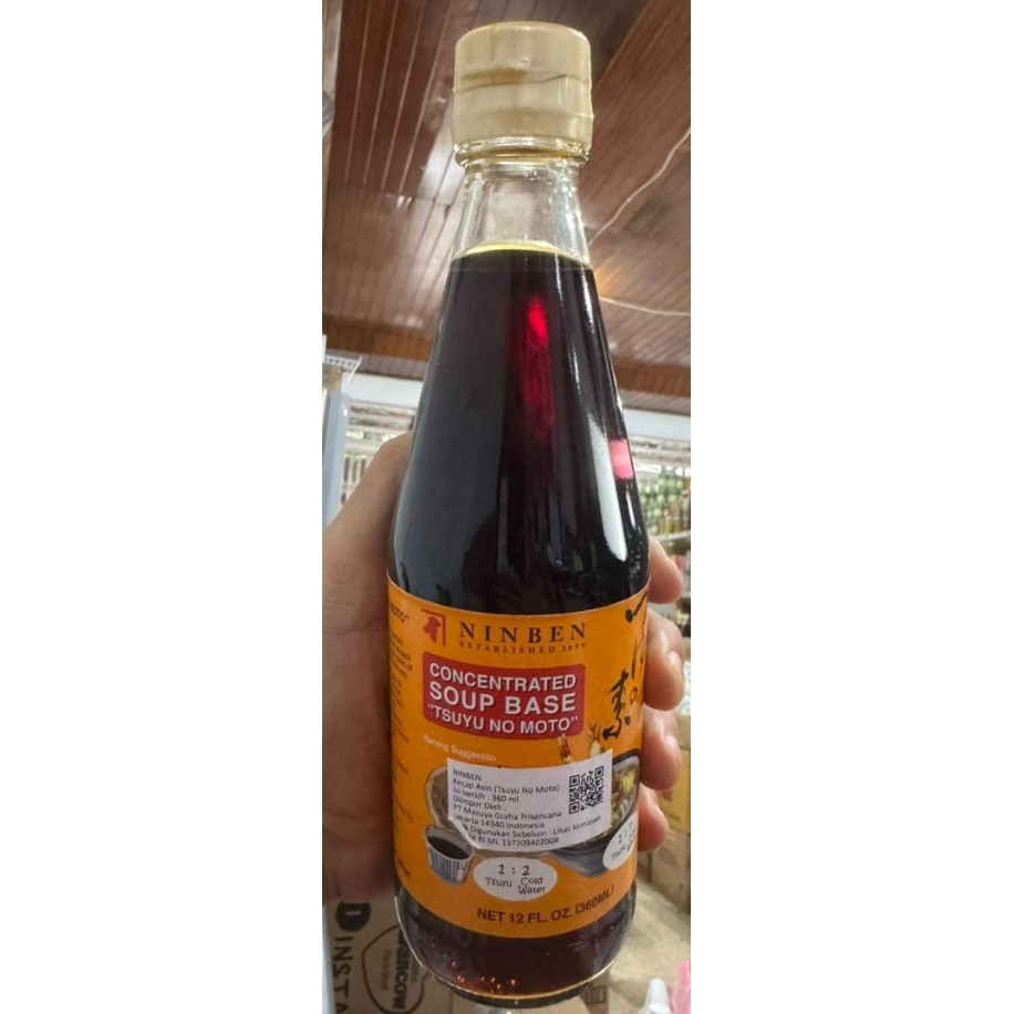 

Tsuyu No Moto Ninben / Soba Sauce Tsuyu No Moto Ninben / Saus Soba Tsuyu No Moto Ninben - 400 ML