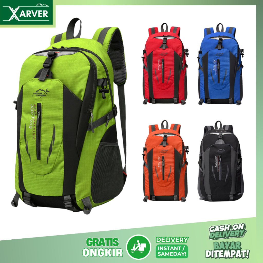 NK29WA Tas Ransel Hiking Pria Waterproof 40 Liter Backpack Outdoor Pria Wanita Travelling gunung sek