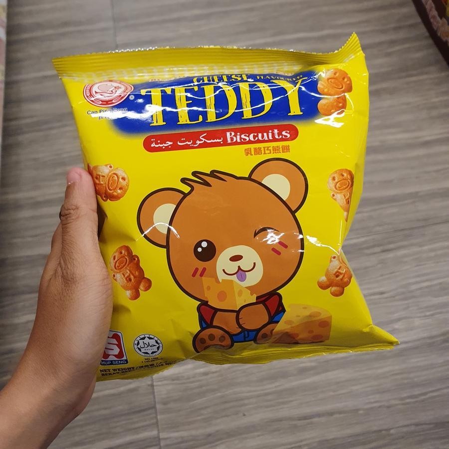 

Hup Seng Teddy Cheese Biscuit Biskuit Keju 90gr