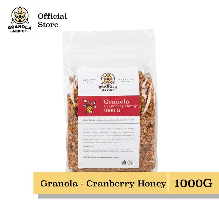 

Granola Addict - Cranberry Honey 1000G (1KG) - Spesifikasi