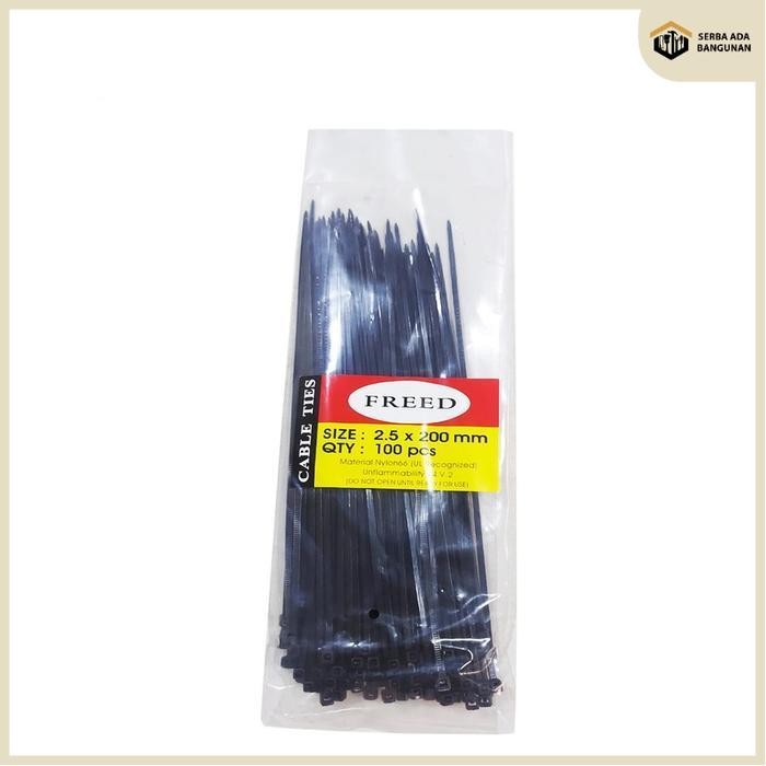 

SAB FREED Nylon Cable Tie Kabel Tie Hitam Serbaguna 10 15 20 cm
